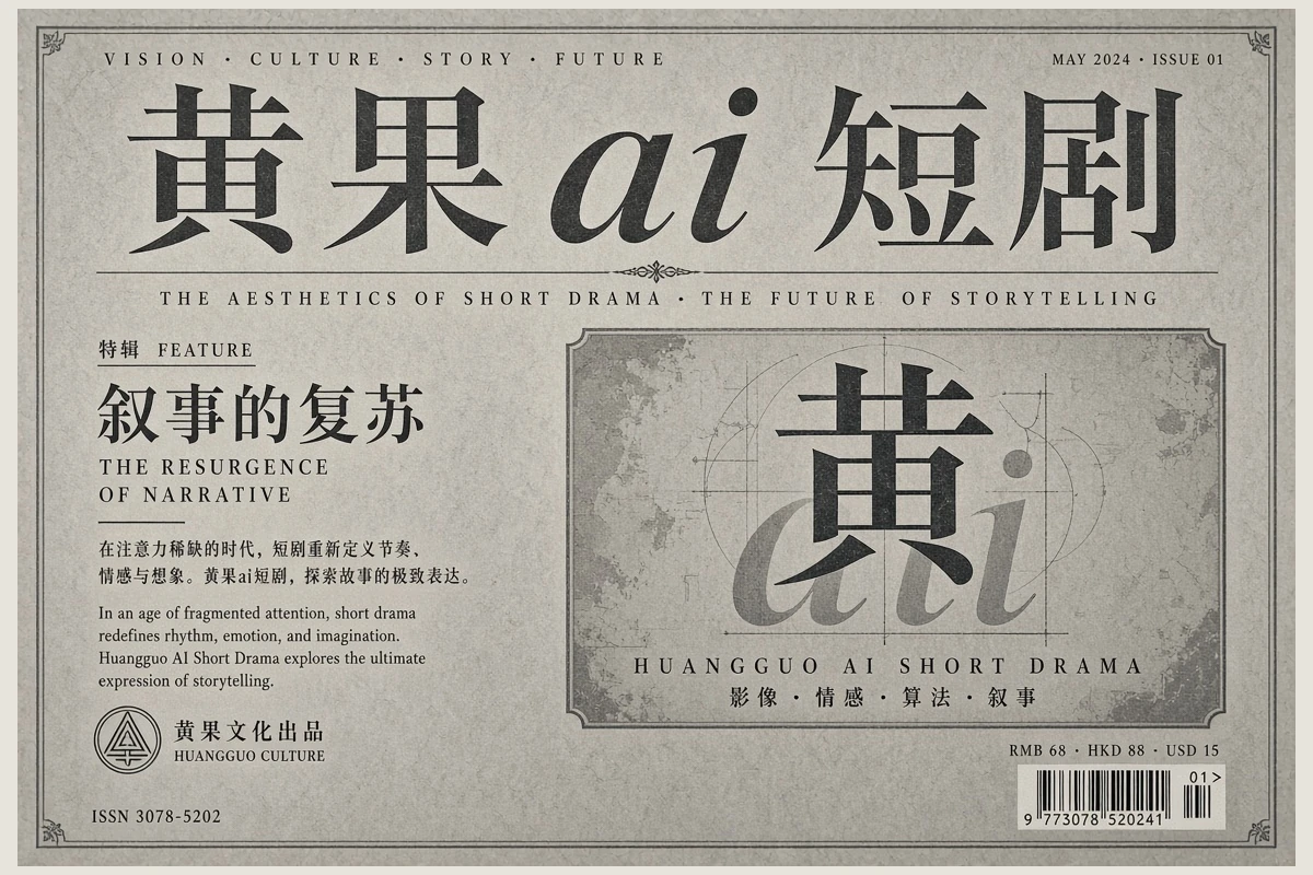 黄果ai短剧品牌视觉插图